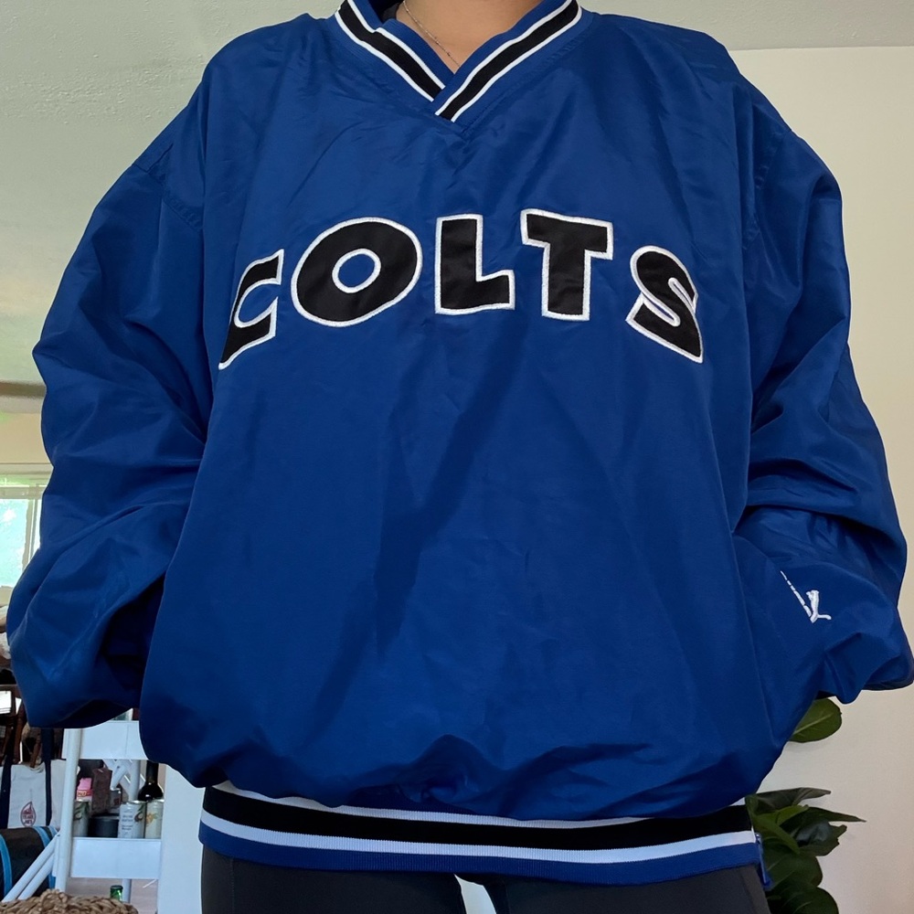 Colts Puma Royal Blue V-Neck Jacket